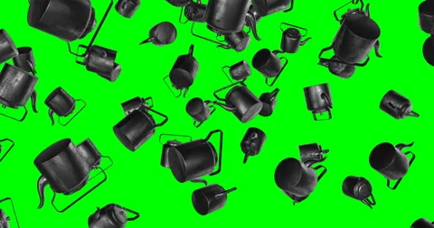 Keetles falling slow motion Stock Footage 236556966