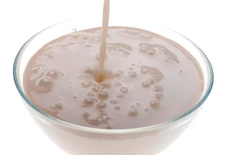 Kefir on white Foto stock