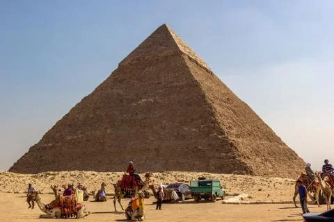 Kefren pyramid Stock Photos