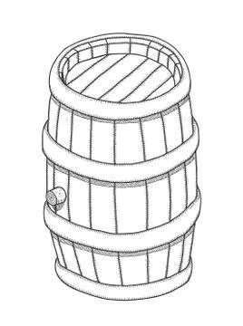 Keg Stock Illustration