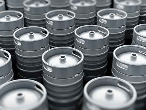 Keg stack Stock Illustration