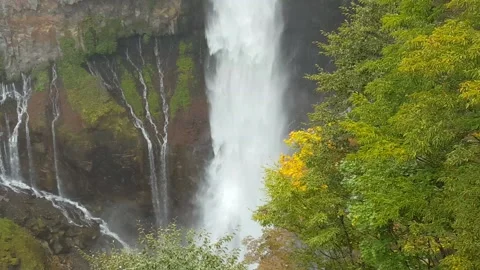 Kegon waterfall nikko Stock Footage 134045153