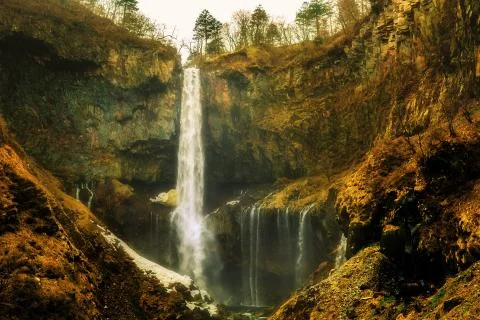 Kegon waterfall Stock Photos