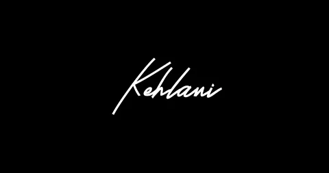 Kehlani Woman's name in Cursive Text Ani... | Stock Video | Pond5