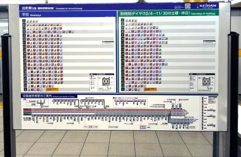 Keihan train line Stock Photos