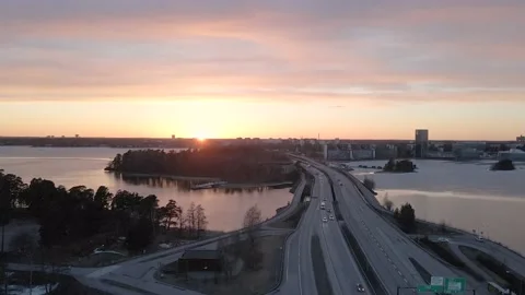 Keilaniemi sunset Vídeos de archivo 151536985