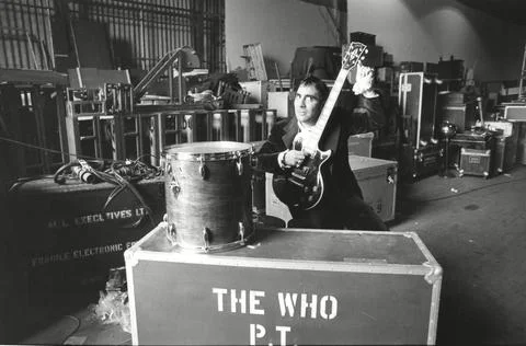 Keith Moon (dead 9/78) Drummer With The Who Pictured At Home Stock Photos