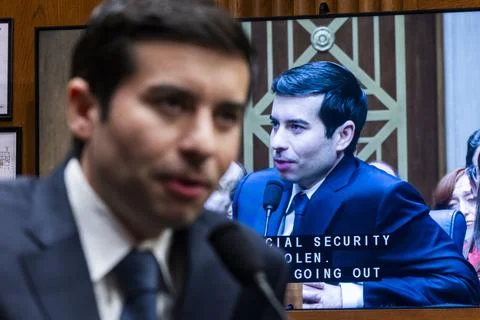 Keith Sonderling testifies during his confirmation hearing to be next US Secreta Stock Photos