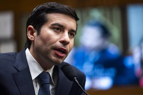 Keith Sonderling testifies during his confirmation hearing to be next US Secreta Stock Photos