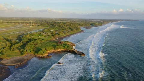 Kelating beach panorama Stock Footage 116942818