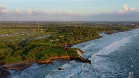 Kelating Beach in Tabanan area, Bali Stock Footage 116942702