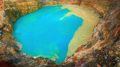 Kelimutu timelapse Stock Footage 10589415
