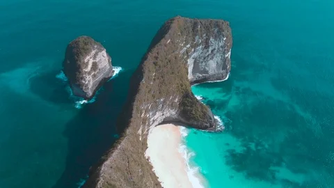 Kelingking Beach Stock Footage 90125623