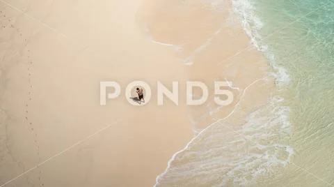 Kelingking beach in Indonesia Stock Photos