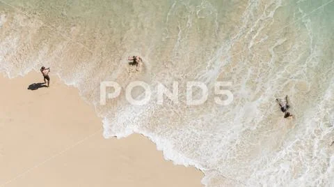 Kelingking beach in Indonesia Stock Photos