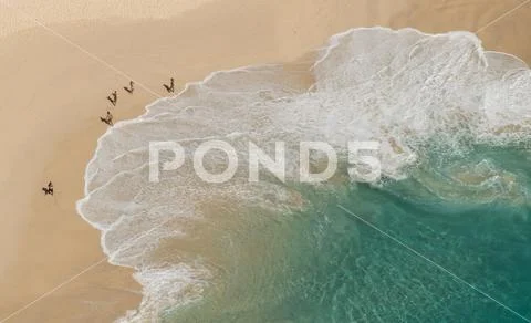 Kelingking beach in Indonesia Stock Photos