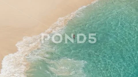 Kelingking beach in Indonesia Stock Photos