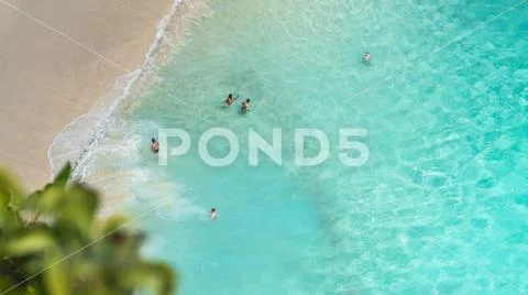 Kelingking beach in Indonesia Stock Photos