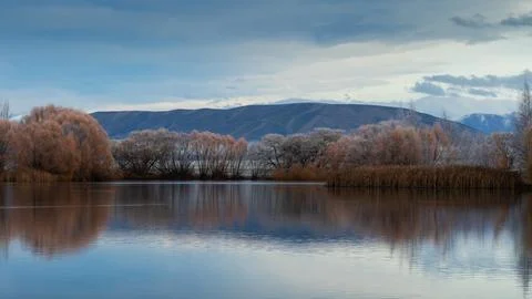 Kelland's Pond in Winter Stock Photos