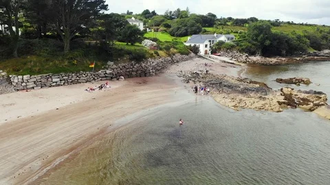 Kells Bay and Kells Beach in Ireland Stock Footage 119676622