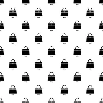 Kelly bag pattern seamless イラスト素材
