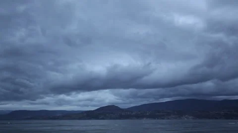 Kelowna Cloud timelapse Stock Footage 47935985