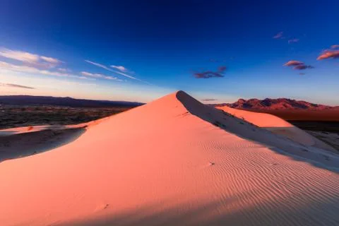 Kelso dune at sunet Stock Photos