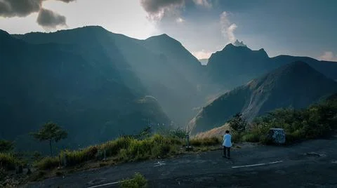 Kelud Mountain, Kediri, East Java, Indonesia Stock Photos