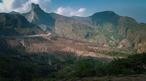 Kelud Mountain, Kediri, East Java, Indonesia Stock Photos