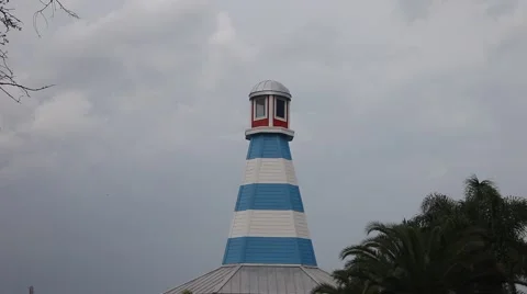 Kemah Lighthouse in the Lighthouse District. Stock-Footage 66245574