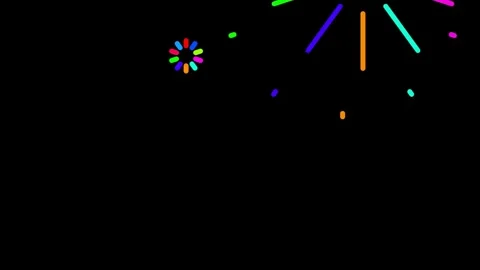 Kembang api multicolor 4K Video stock 277260893