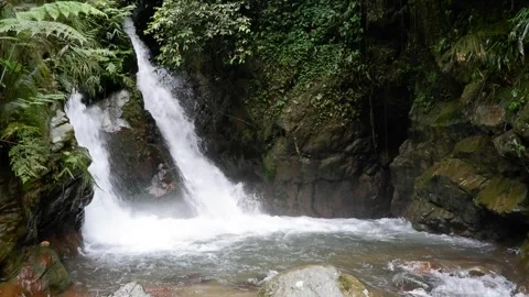 Kembar Waterfall at West Java, Indonesia Stock Footage 242970083