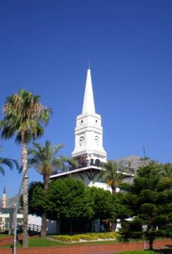 Kemer Clock Tower (Turkey) Stock Photos