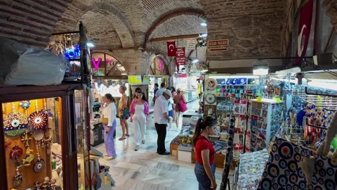 Kemeralti Bazaar in Izmir, Turkey Stock Footage 334695216