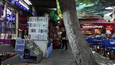 Kemeralti Bazaar in Izmir, Turkey Stock Footage 334695230