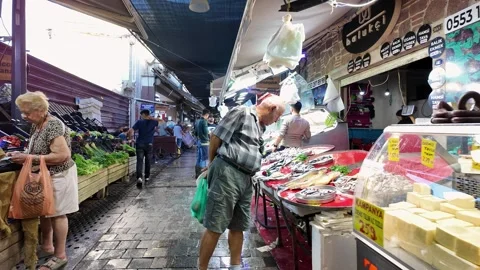Kemeralti Bazaar in Izmir, Turkey Stock Footage 334695400