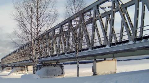 Kemijarvi bridge Stock Footage 157233519