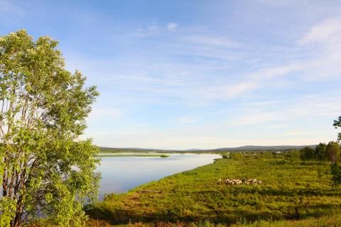 Kemijoki river Stock Photos