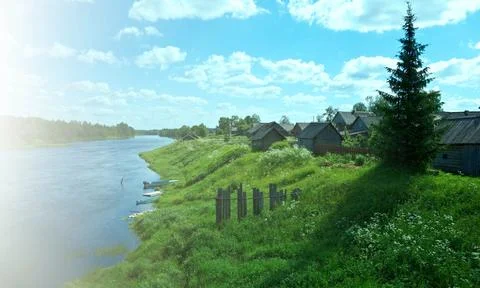 Ken River Valley Foto stock