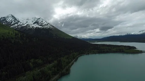 Kenai Lake 3 Video stock 94976509