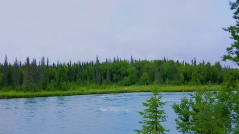 The Kenai River in Alaska Stock Footage 162338206