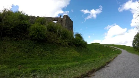 Kendal Castle, May 2017 Stock Footage 77864294