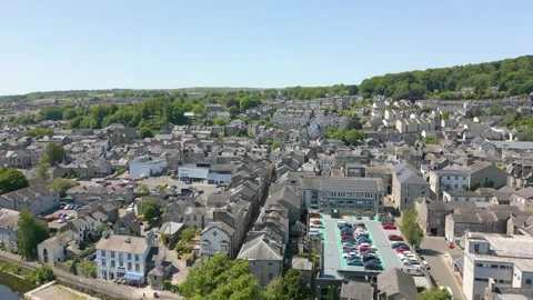 Kendal in Cumbria by drone Stock Footage 281262351