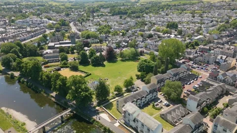 Kendal in Cumbria by drone Stock Footage 281262352