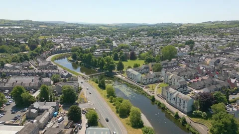 Kendal in Cumbria by drone Stock Footage 281262353