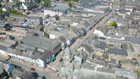 Kendal in Cumbria by drone Stock Footage 281262376