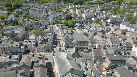Kendal in Cumbria by drone Stock Footage 281262388