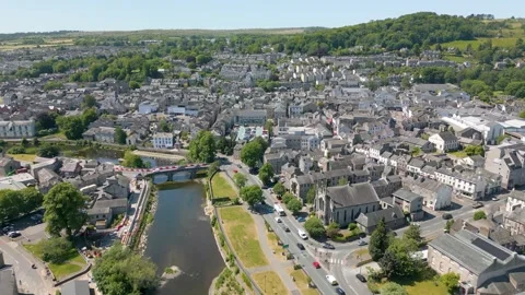 Kendal in Cumbria by drone Stock Footage 281262408