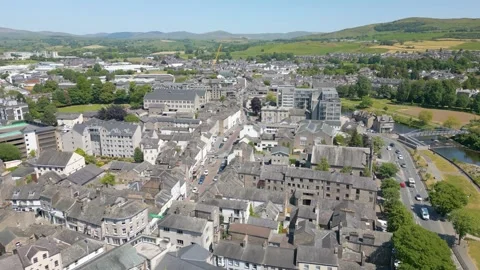 Kendal in Cumbria by drone Stock Footage 281262421