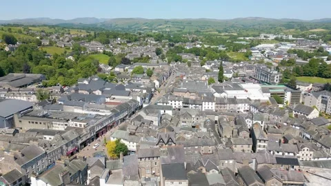 Kendal in Cumbria by drone Stock Footage 281262431